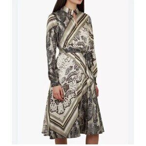 Ted Baker LLOUISE Shirred Waist Midi Shirt Dress